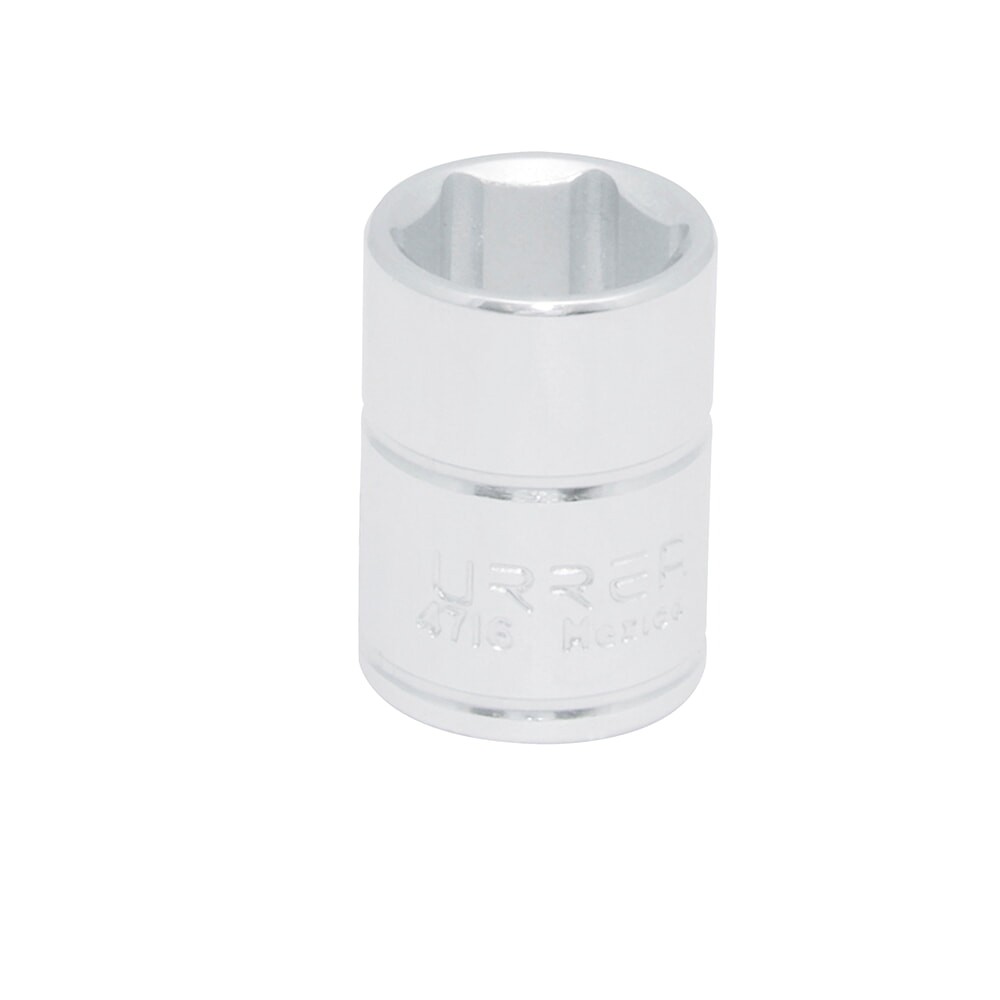 URREA 4716 1/4" Drive Chrome Standard Socket 6 Point 1/2"
