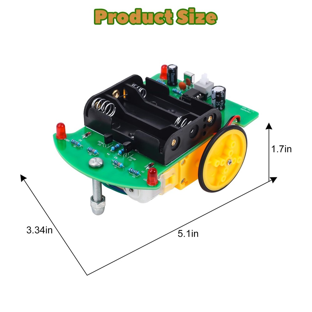DIY Remote Control Car Kit Smart Robot Car Soldering Practice Electronics Kit