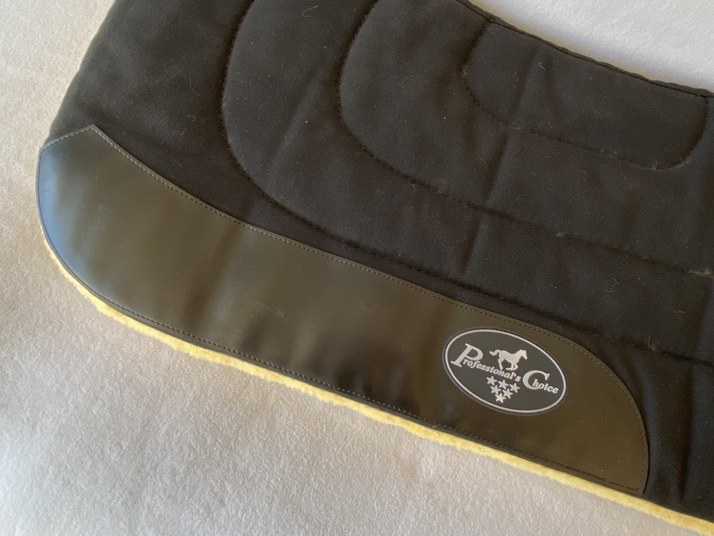 Professional's Choice BLACK Contoured Work / Trail / Everyday Saddle PAD~USED 1X