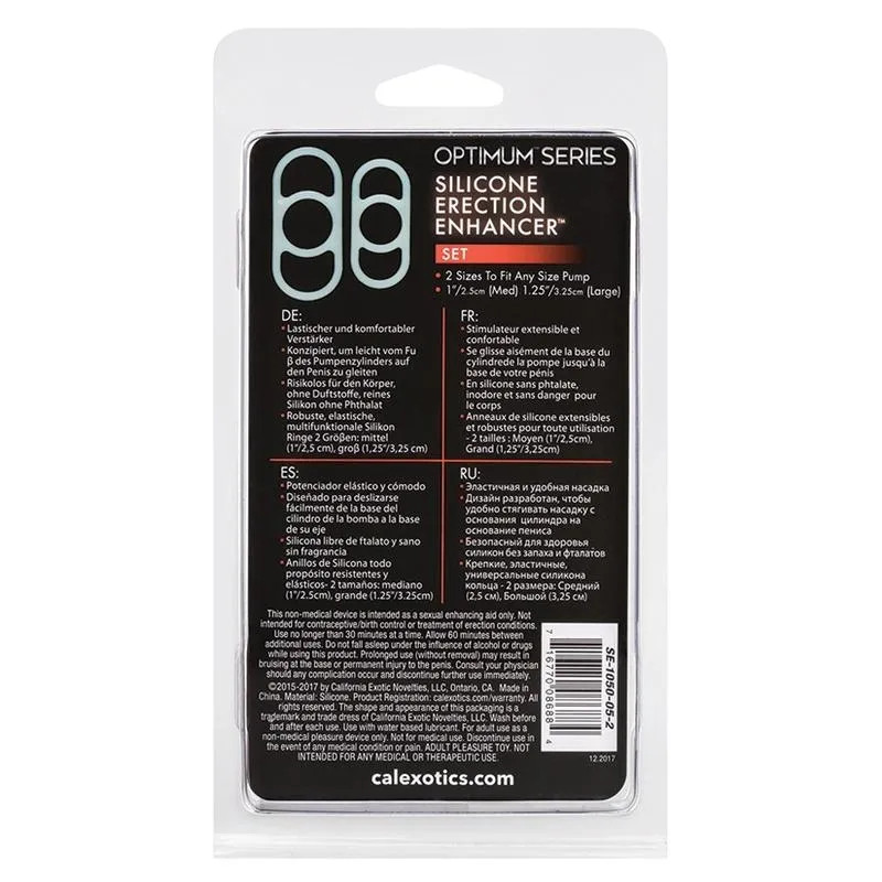 optimum series silicone erection enhancer (set of 2)