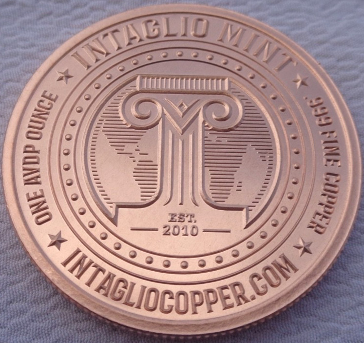 1 oz. PLAYFUL DOLPHINS .999 fine copper round