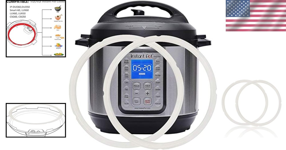 High-Quality Silicone Sealing Ring for Instant Pot - Low Odor Kitchen Solution