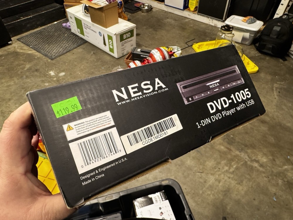NESA Vision DVD-1005 Single DIN DVD Player With USB (NEW)