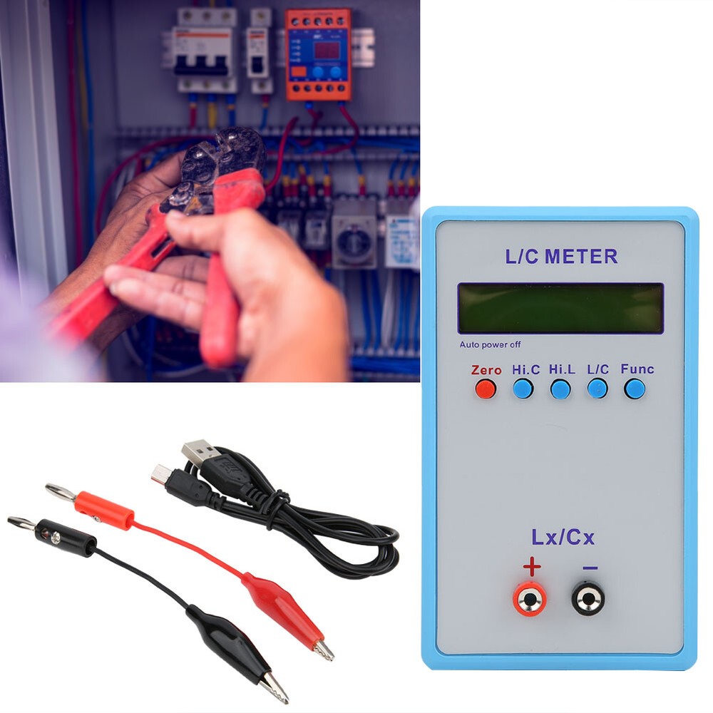 Inductance Capacitance Meter Handheld L/C Meter Electric Multimeter LC‑200A