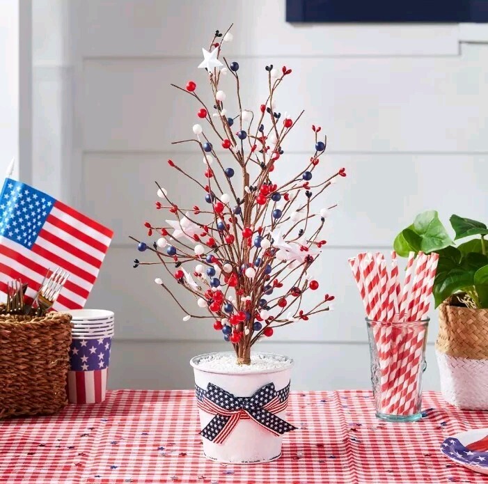 Lights4fun 4th July Mini Tree