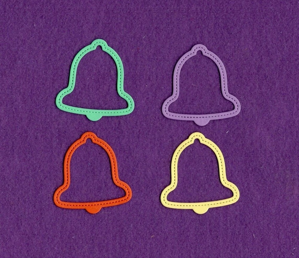 BELL  die cuts scrapbook cards