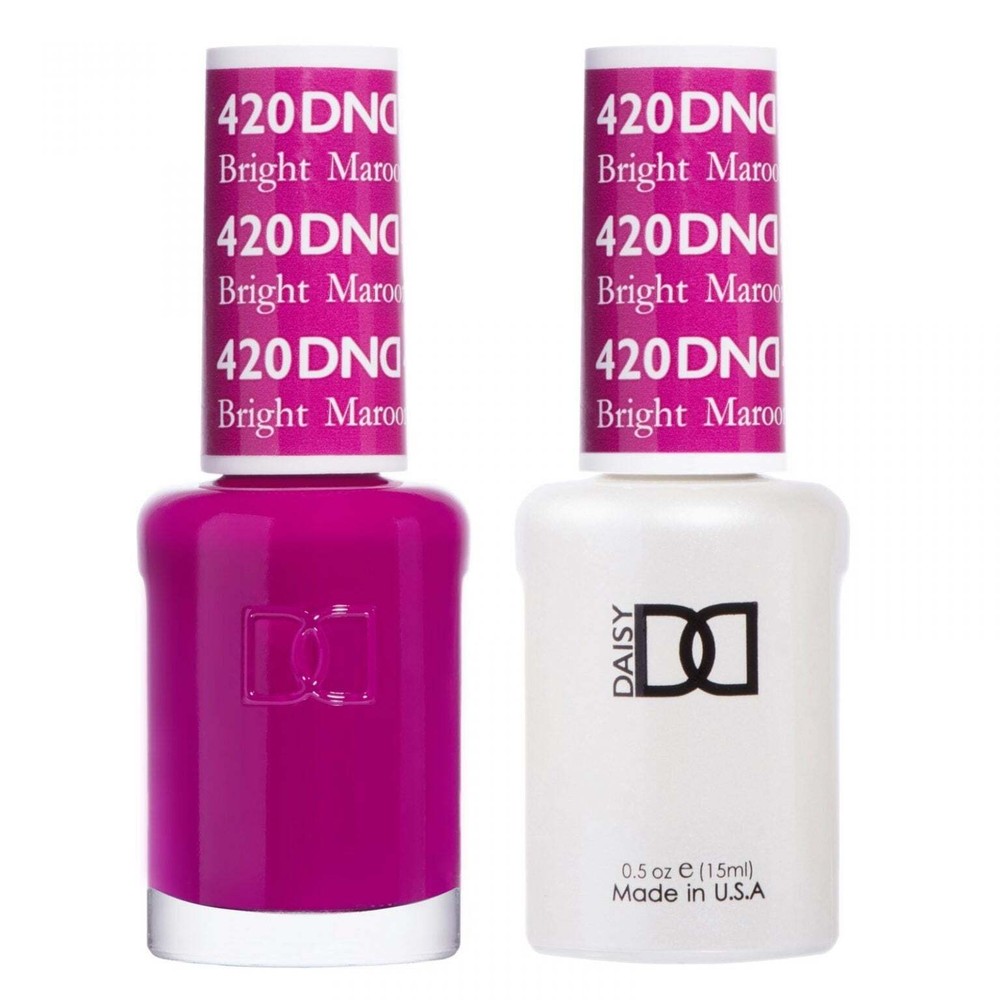 DND DUO Matching Gel & Lacquer #420 - Bright Maroon