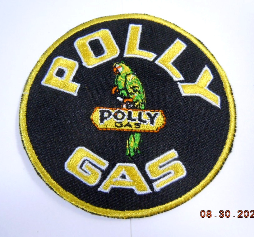 POLLY Gasoline Embroidered Iron-On Uniform-Jacket Patch 3"