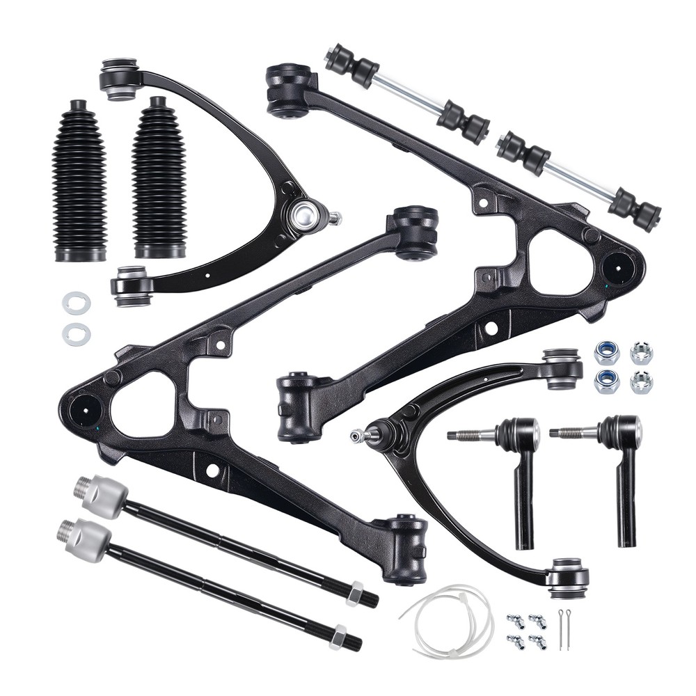 12pc Front Upper Lower Control Arm Sway Bar For 07-09 GMC Yukon XL 1500 6.0L