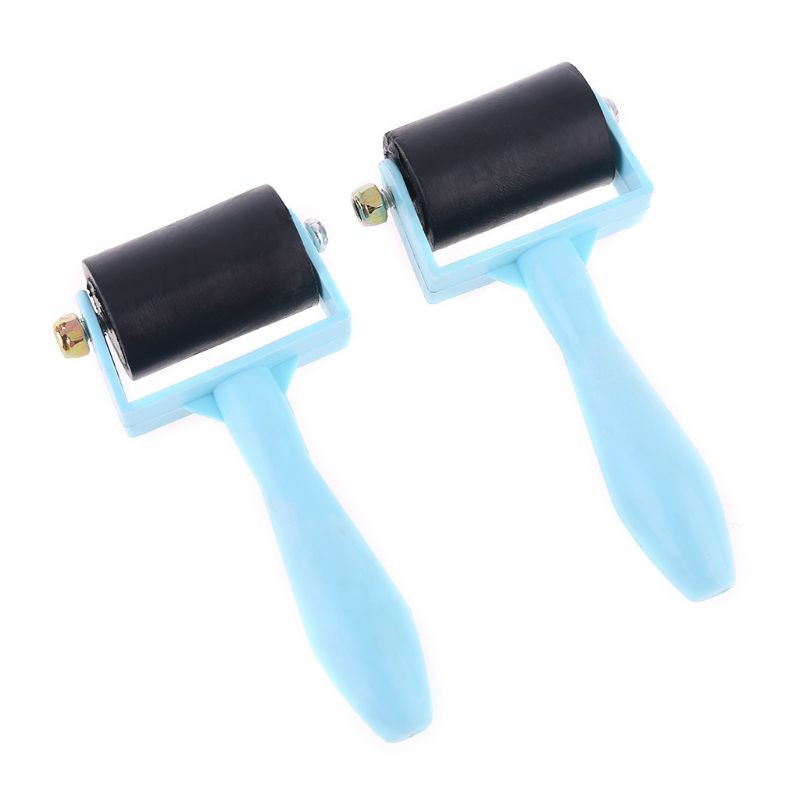2Pcs Nonslip Tape Construction Tool Rubber roller for Printmaking