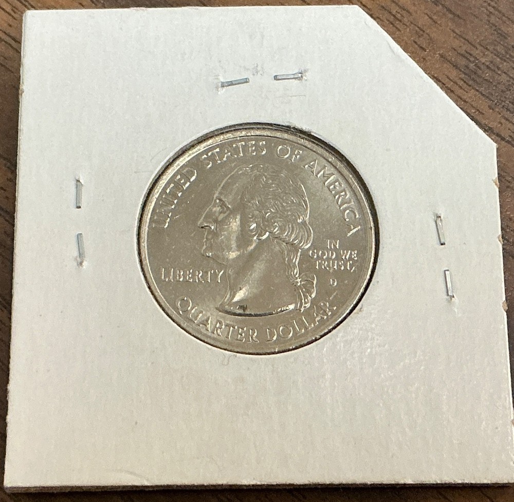 2004-D Washington Quarter - Wisconsin - Low Leaf error - BU.