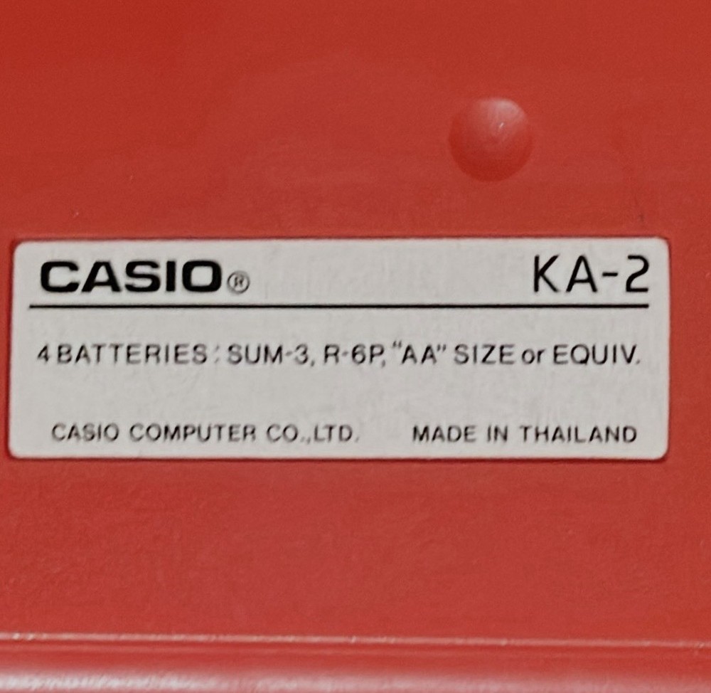 CASIO KA-2 Musical Electronic Keyboard GREAT CONDITION