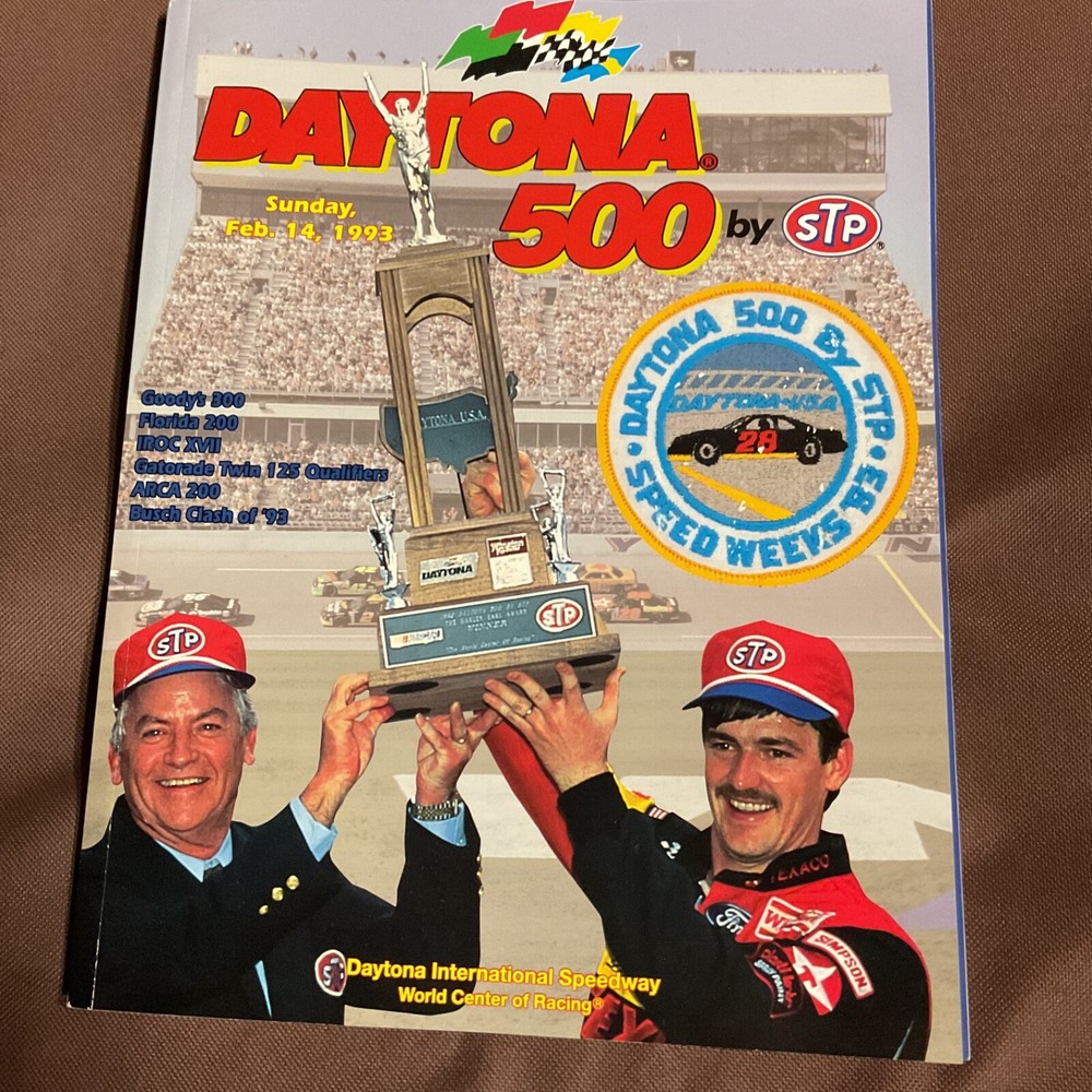 1993 NASCAR DAYTONA 500 OFFICIAL PROGRAMME + BUSCH CLASH INSERT