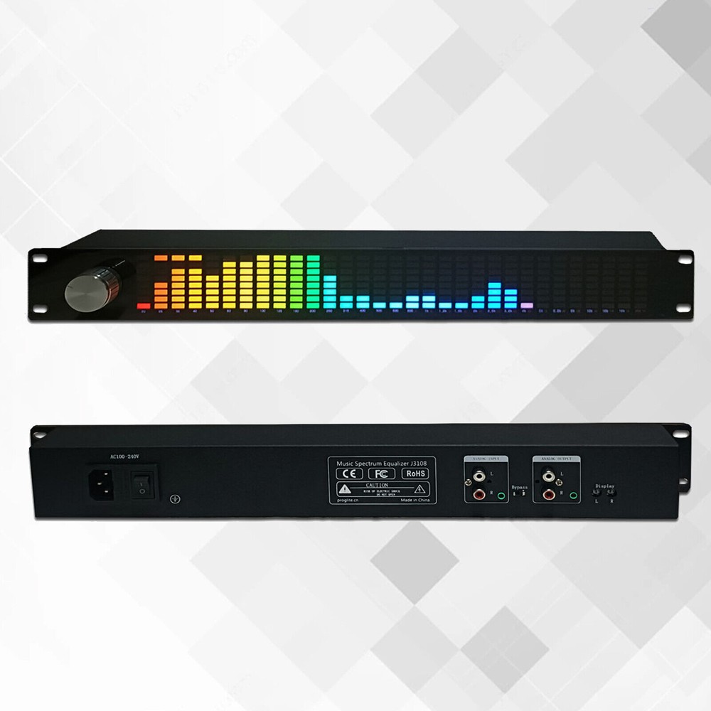 31 Bands Music Spectrum Display Dual 2 Channel 15 Bands Equalizer include Remote