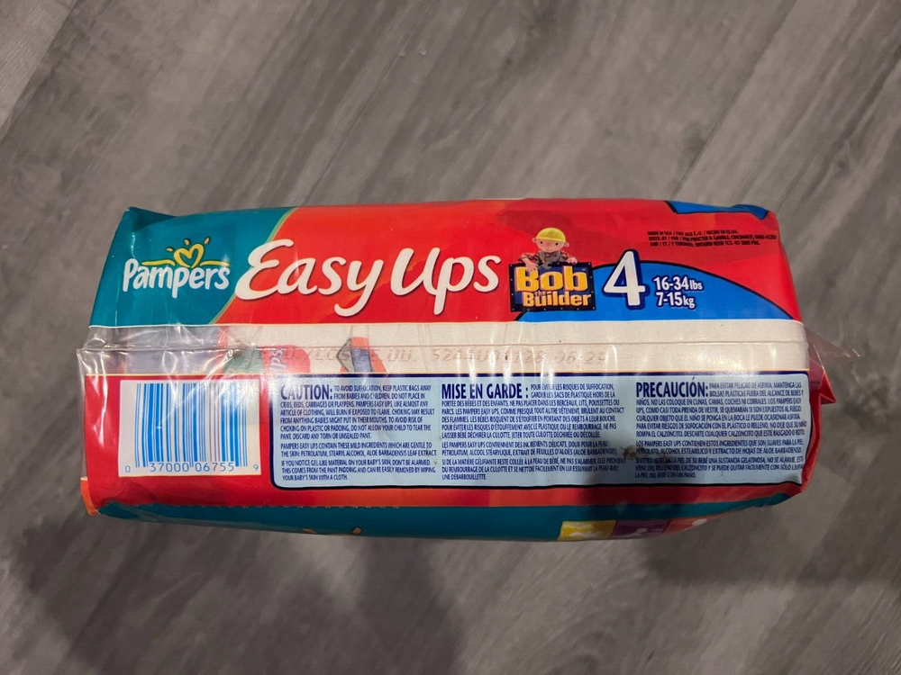 RARE VINTAGE 2004 Pampers Easy Ups Bob the Builder Diapers Pull-ups Sealed Pack