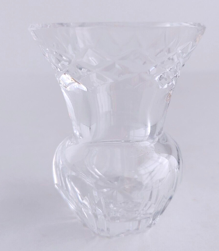 Vintage Pressed Glass Toothpick Holder Diamond Pattern Clear #18630