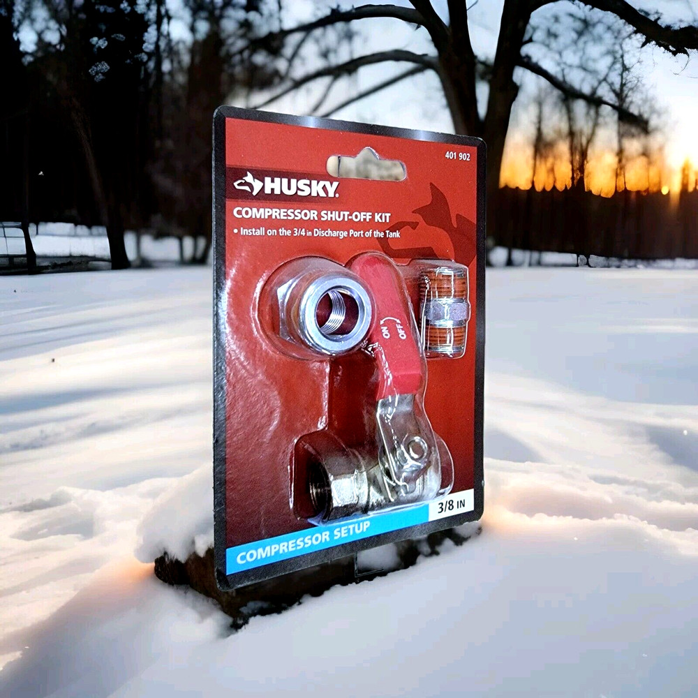 Husky 3-Piece Vertical Air Shut-Off Kit