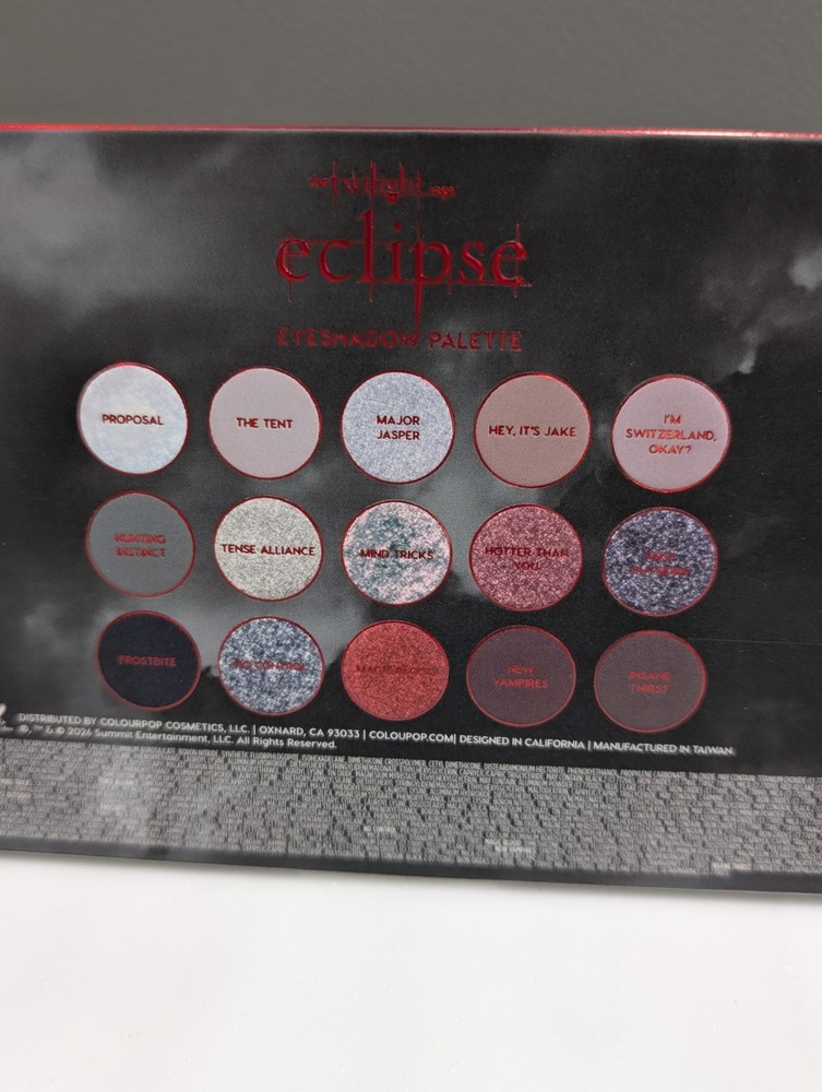 *NEW* The Twilight Saga: Eclipse x ColourPop Eyeshadow Make Up Palette SEALED