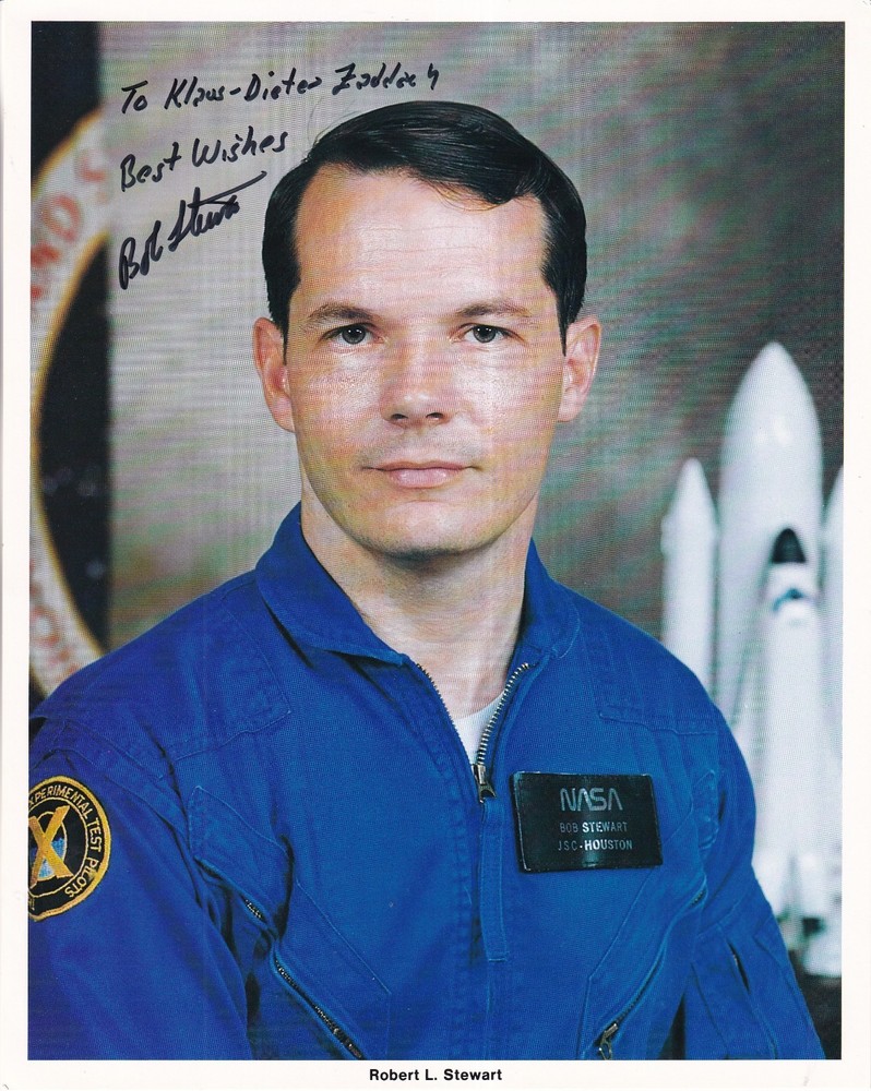 Robert L. Stewart - Original Signed NASA Large Photo