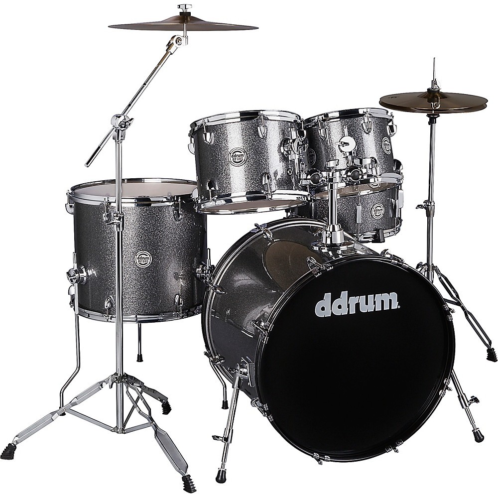 ddrum D2 5-Piece Complete Drum Kit Dark Silver Sparkle