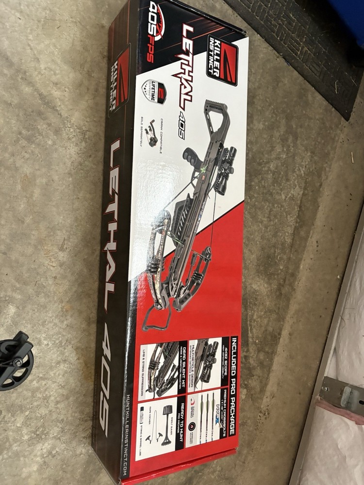 Killer Instinct Lethal 405 Crossbow Package with Scope & Arrows