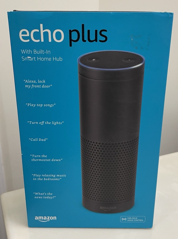 Amazon Echo Plus (1st Generation) Smart Speaker - Black New in Box 2017