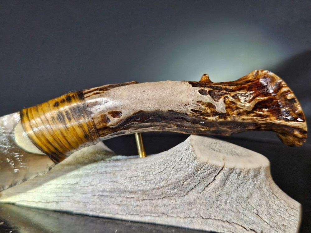 Translucent Rainbow Obsidian Knife Flintknapping Art Arrowheads Native Dance