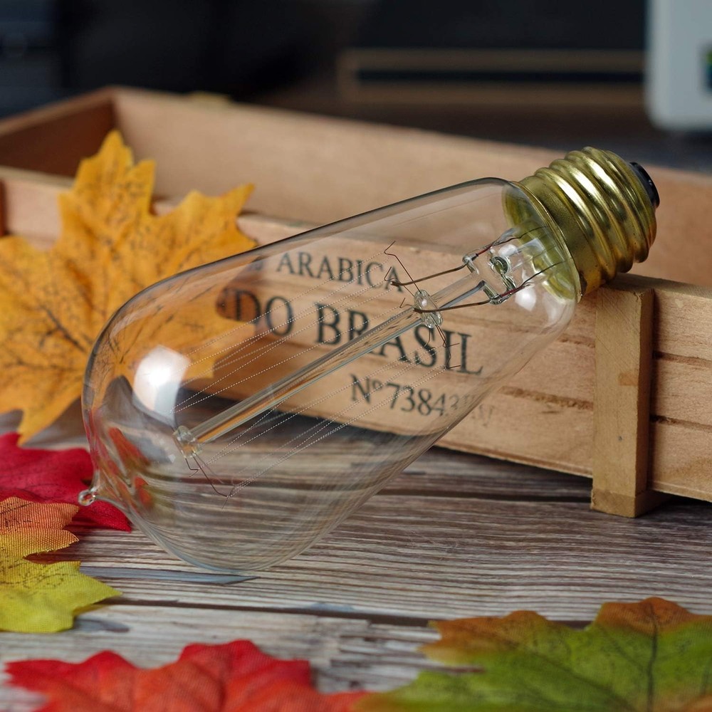 Jslinter 6-Pack Edison Light Bulb, Warm White 6 Count (Pack of 1),