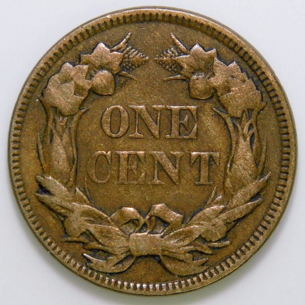 1857 Flying Eagle Cent VF k495