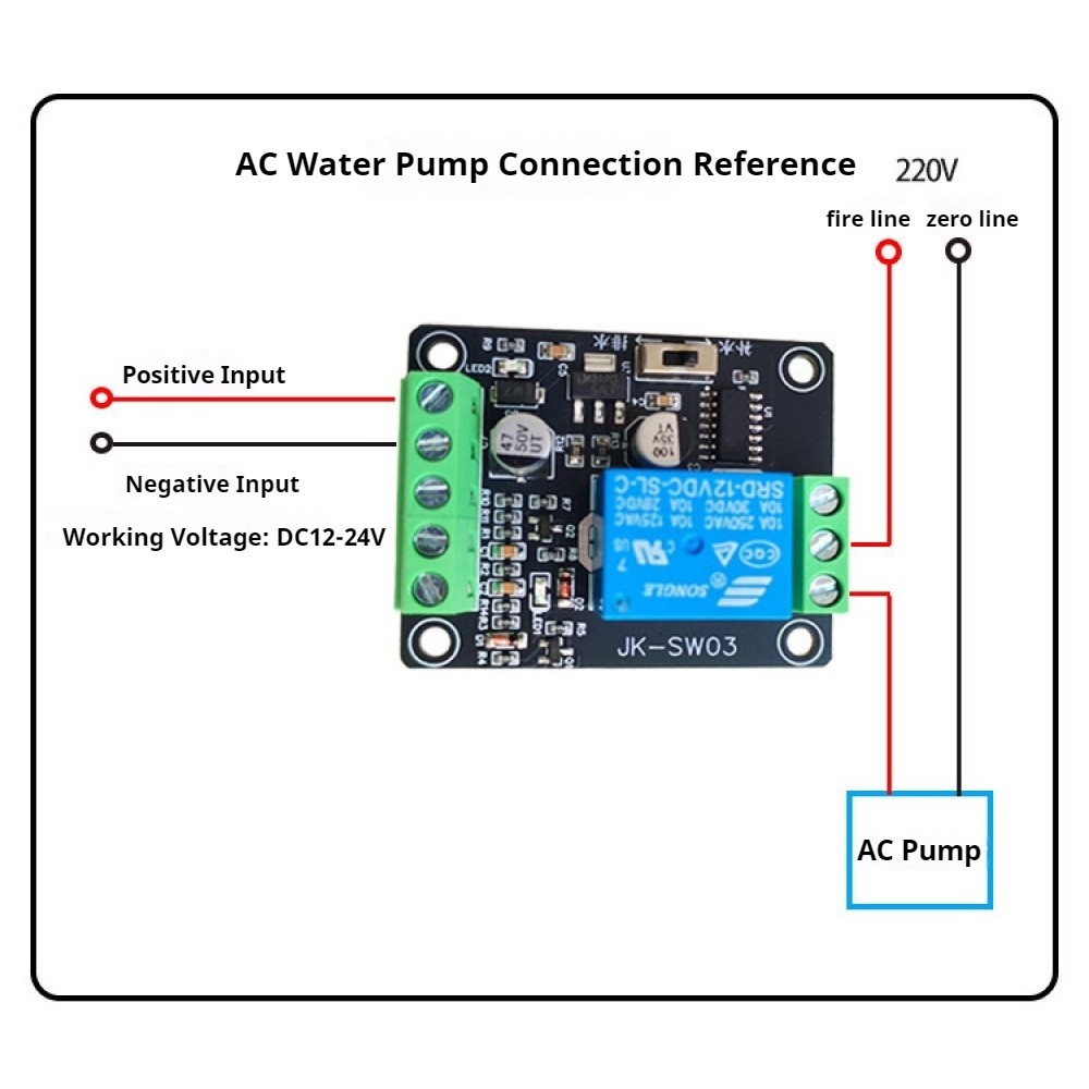 Electrode Water Level Controller Board Liquid Level Detector for Water Tank