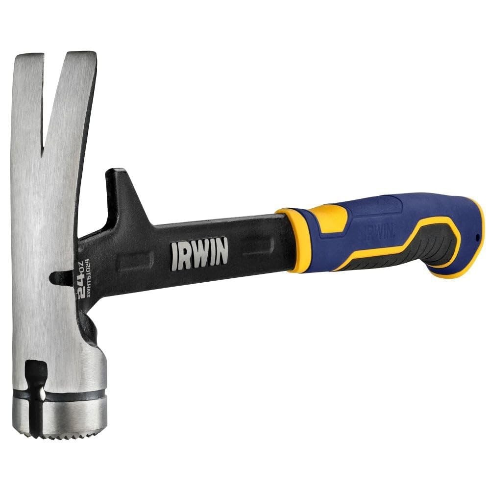 IRWIN Framing Hammer, 24oz Steel Demolition Hammer with One Size, Multi