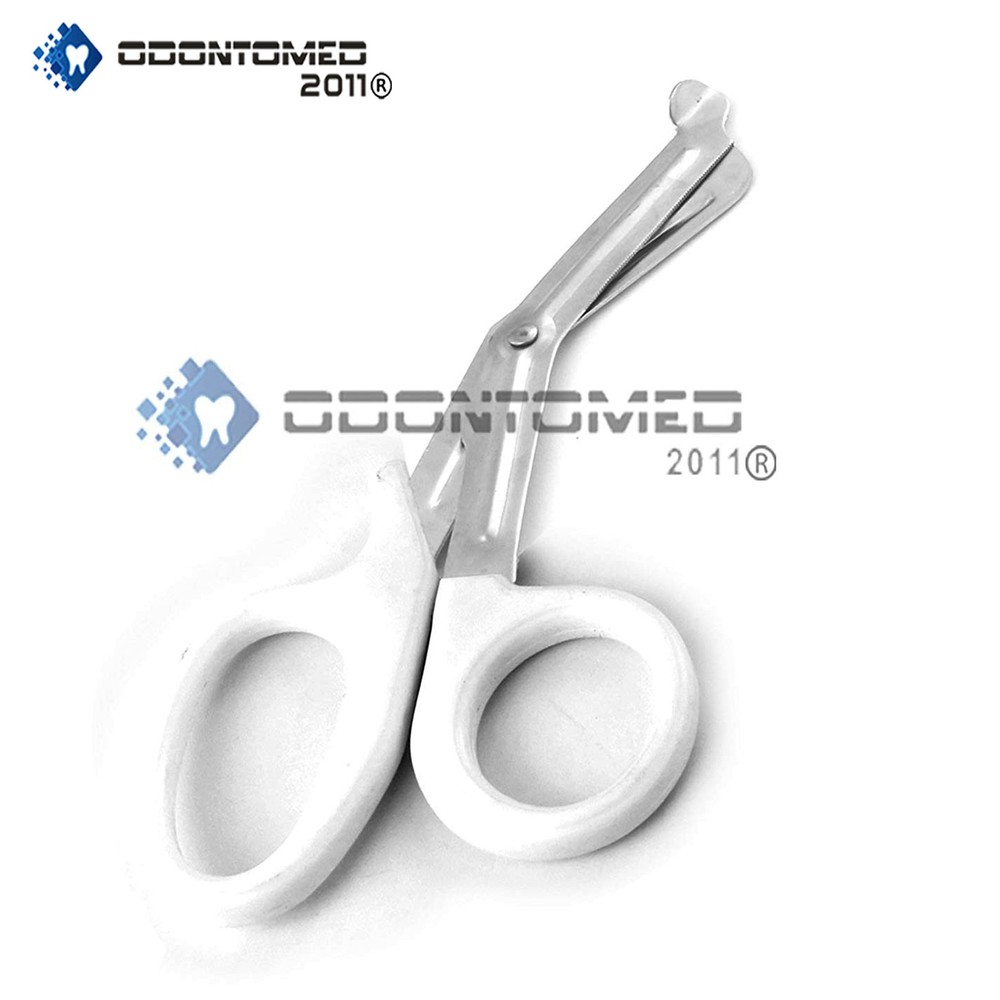ODM 12 Pieces Emt Utility Scissors 7.5" (White Handle)