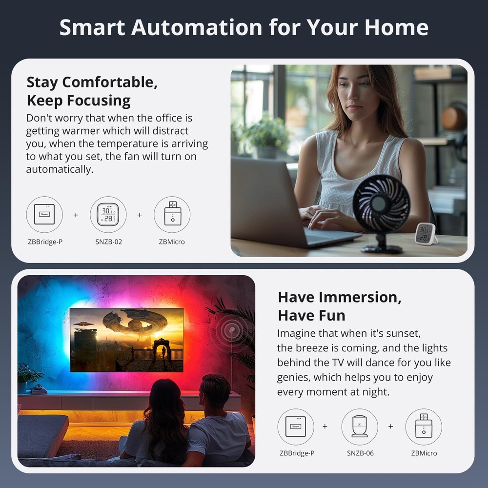 SONOFF Micro ZigBee 3.0 USB Adaptor, USB 2.0 High Speed USB Adaptor Smart Switch