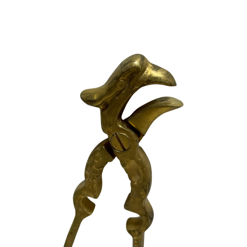 Vintage Solid Brass Nutcracker Bird Featured