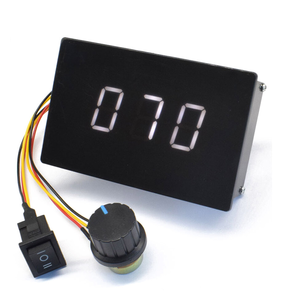 New DC 6-60V 20A Motor Speed Controller Digital Display Adjustable Regulator