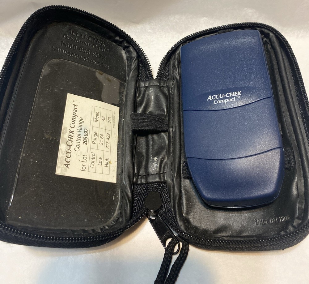 ACCU CHECK COMPACT Blood Glucose Meter Needs Battery Works TT