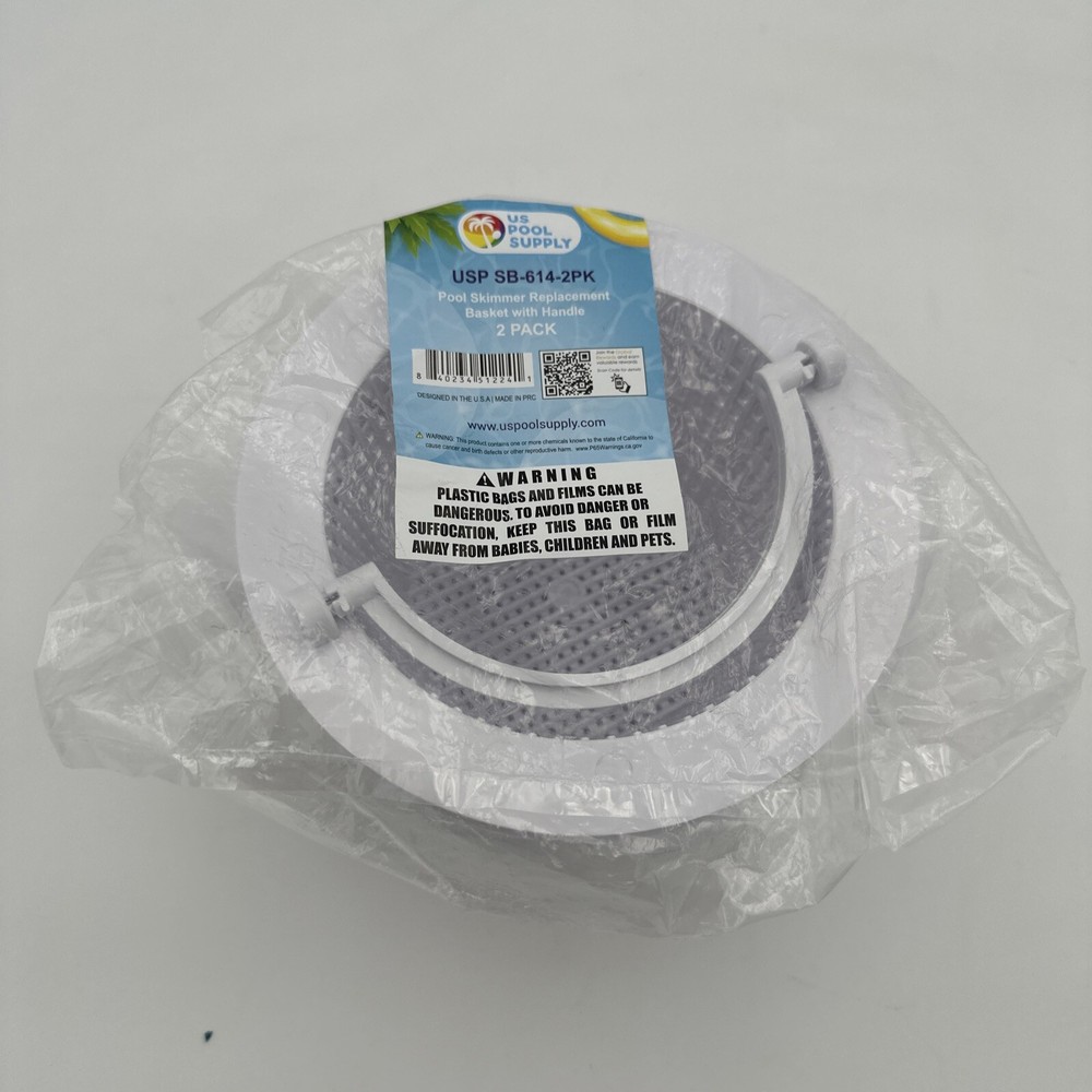 2-Pack Above Ground Replacement Pool Skimmer Baskets with Handle