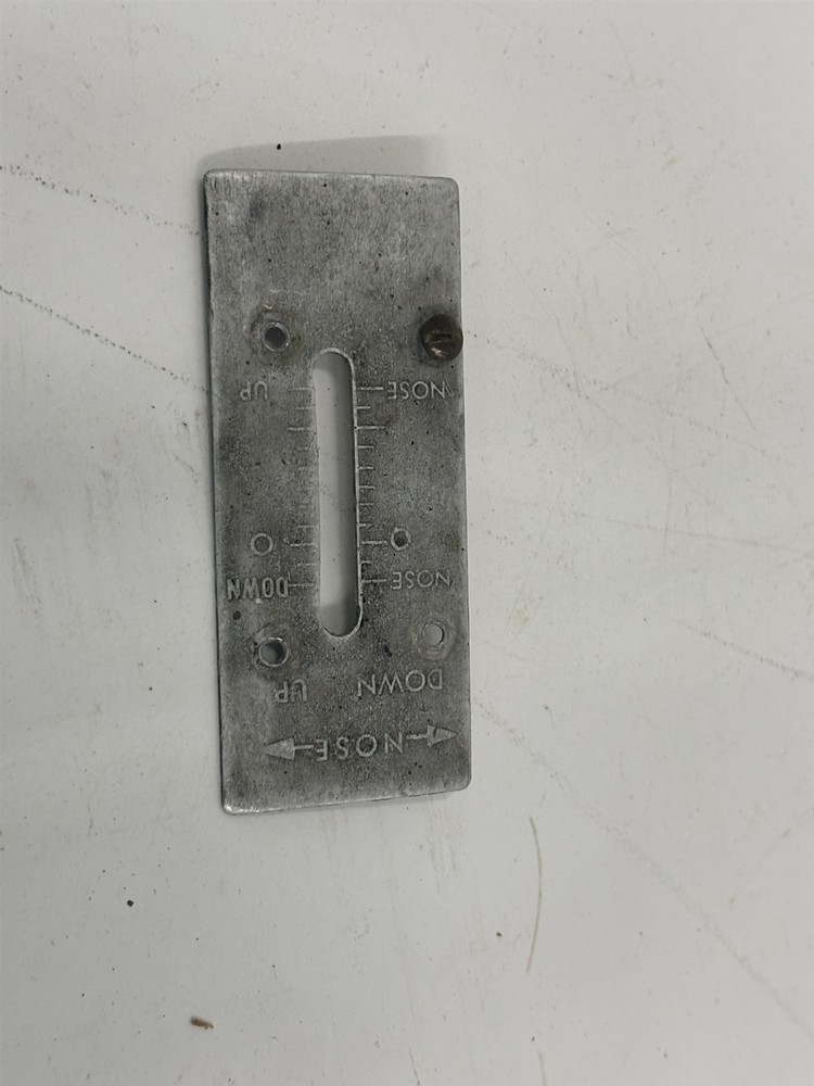 Luscombe Model 8 Trim Tab Indicator Plate 185009