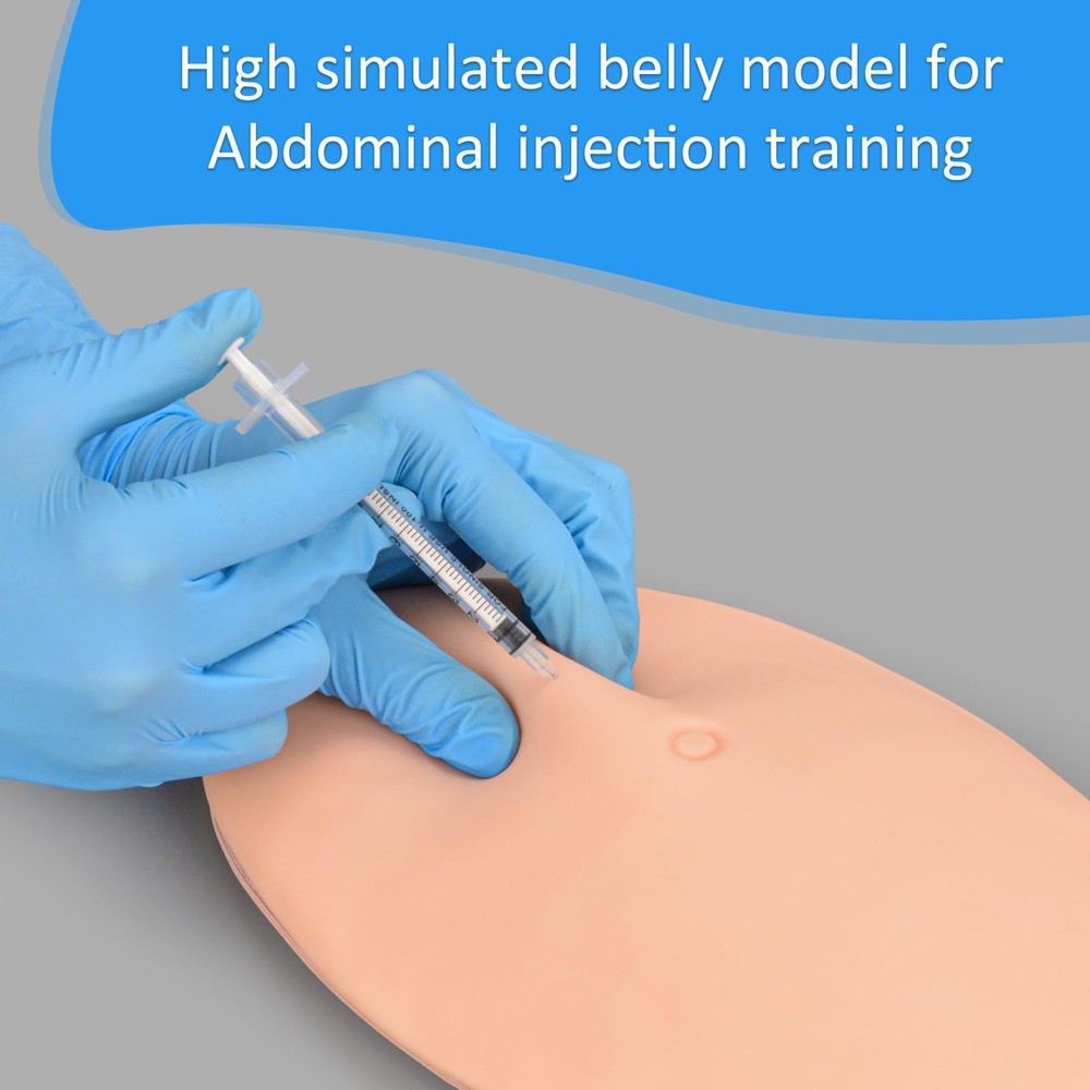 Belly Injection Simulator, Subcutaneous Injection Training Pad, Injection Pra...
