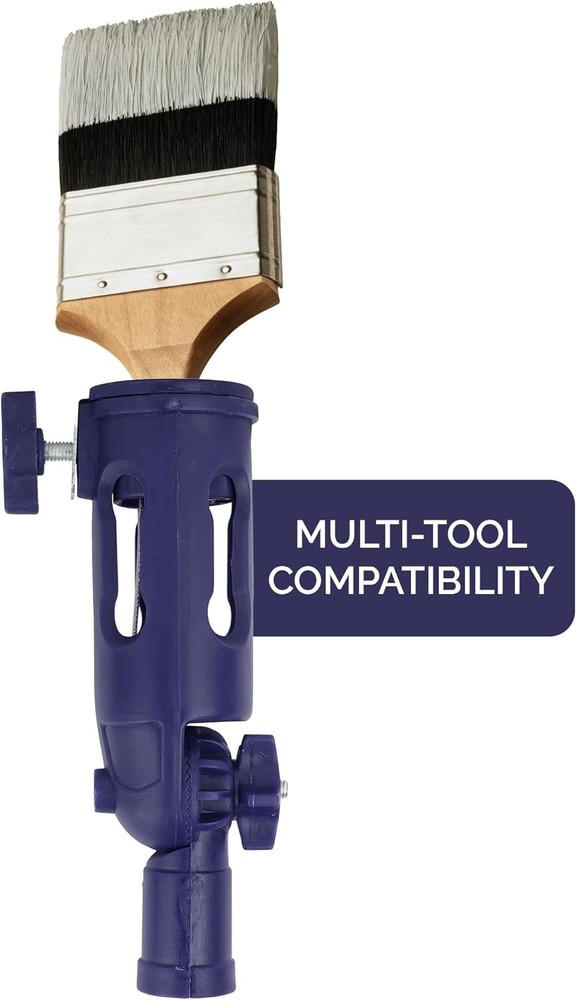 Foxtrot Multi-Angle Paint Brush Extender - Extension Pole 3 inches, Blue