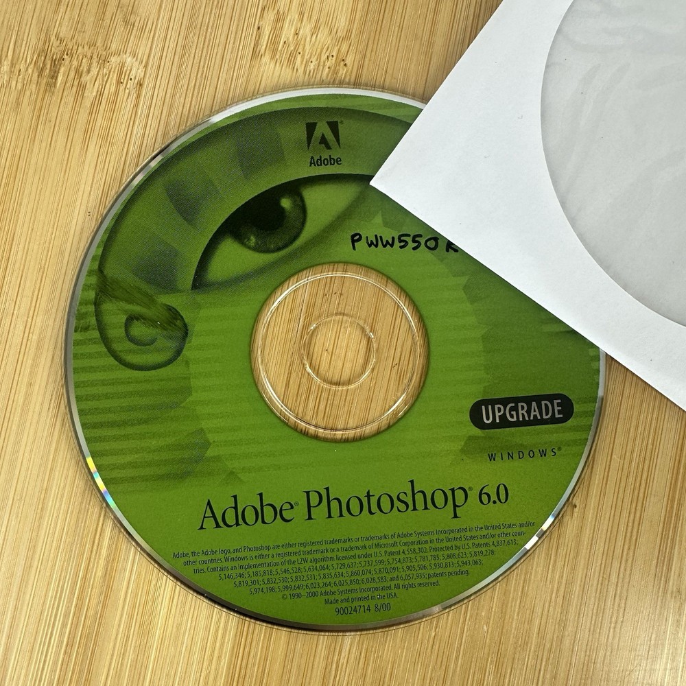 Ad0be Photoshop 6.0 Upgrade for Windows Software (READ DESCRIPTION)
