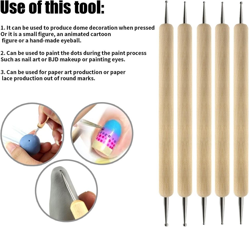 Professional Quality Clay Carving Tools Set - 32 Double-Sided Sculpting Tools