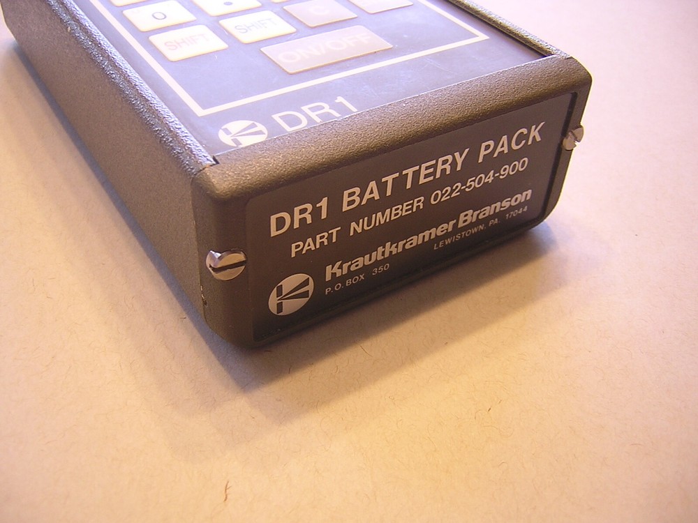 KRAUTKRAMER BRANSON DR1 DATA RECORDER, INPUT CABLE, MANUAL