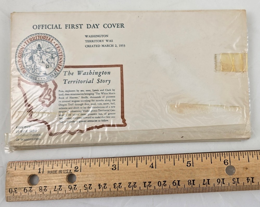 1953 Washington Territory First Day Cover Set – Sharp Condition, Unopened!