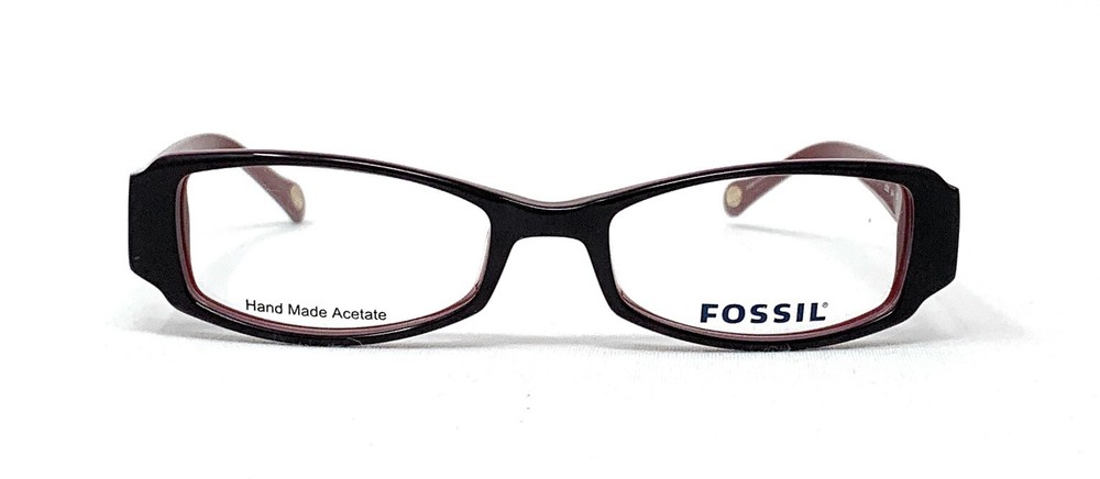 FOSSIL Lizzie 0JLA Burgundy Womens Rectangular Eyeglasses 49mm
