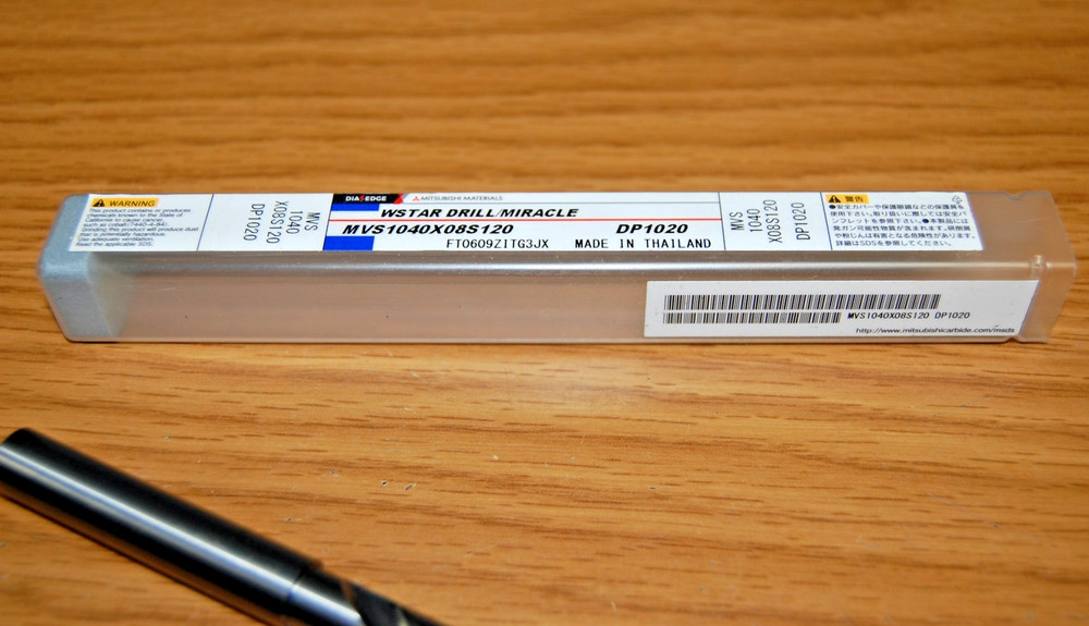 DRILL .4095" COOLANT THRU SOLID CARBIDE DP1020 MITSUBISHI EDP# 670231