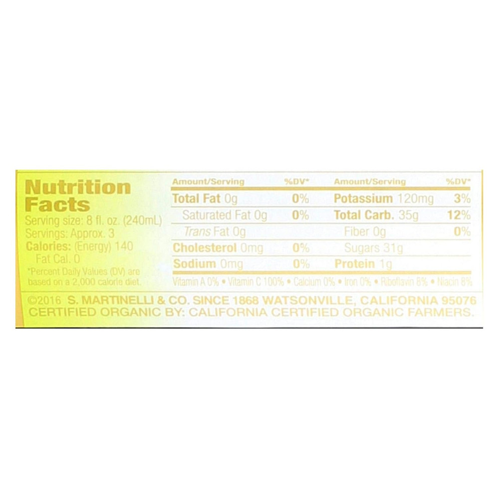 Juice Sparkling Cider Organic, 25.4 Oz