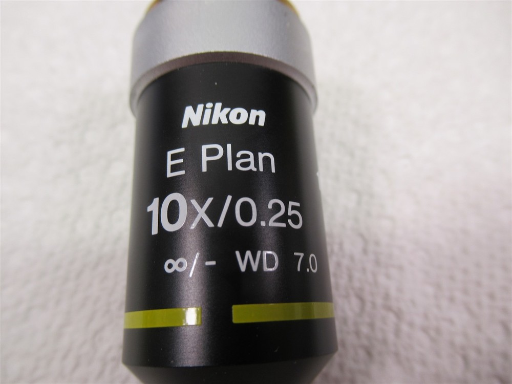 Nikon Eclipse E Plan 10x Microscope Objective Lens WD 7.0 0.25