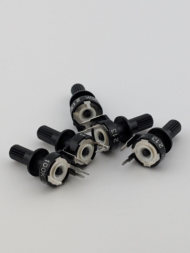 Piher 500K Ohm Adjustable Trimmer Resistor 5 Pack