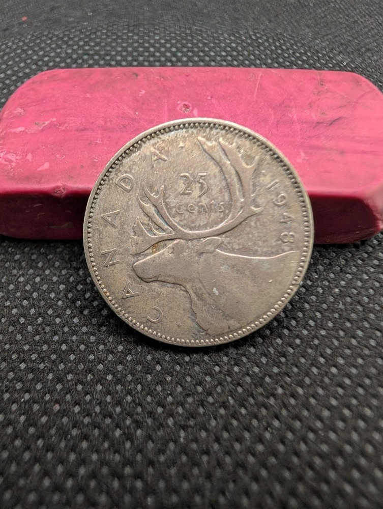 Canada 1948 25 Cent, Silver